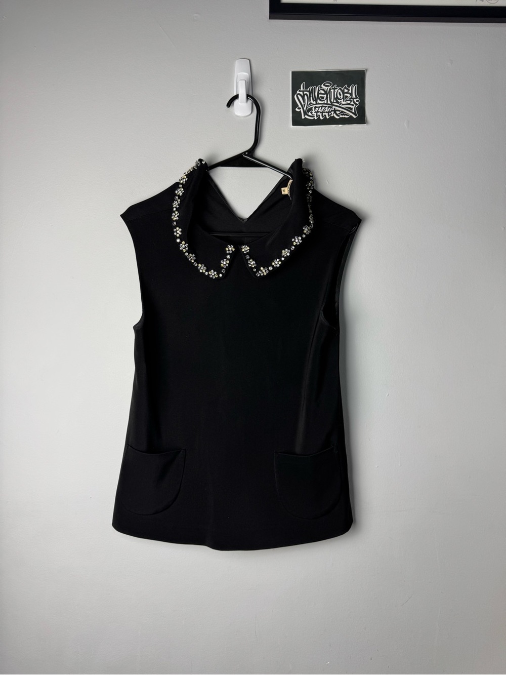 Miu Miu Embellished Peter Pan Collar